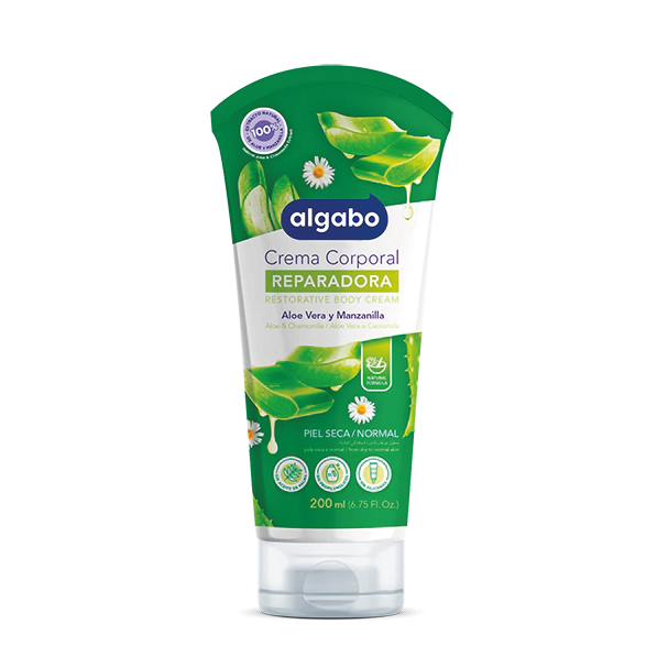 ALGABO CREMA REPARADORA ALOE Y MANZANILLA X 200 ML.
